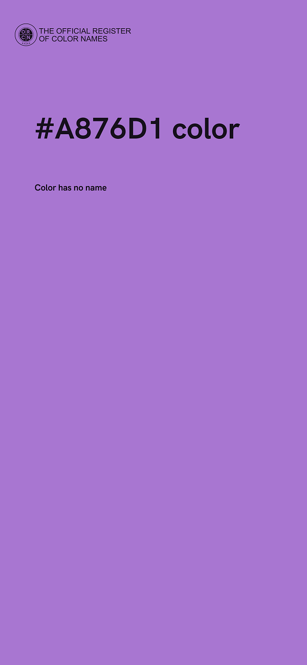 #A876D1 color image