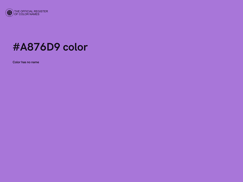 #A876D9 color image