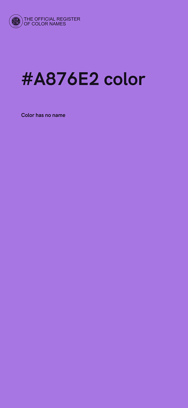 #A876E2 color image