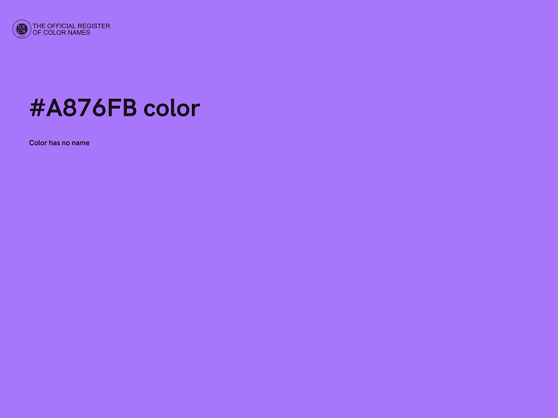 #A876FB color image