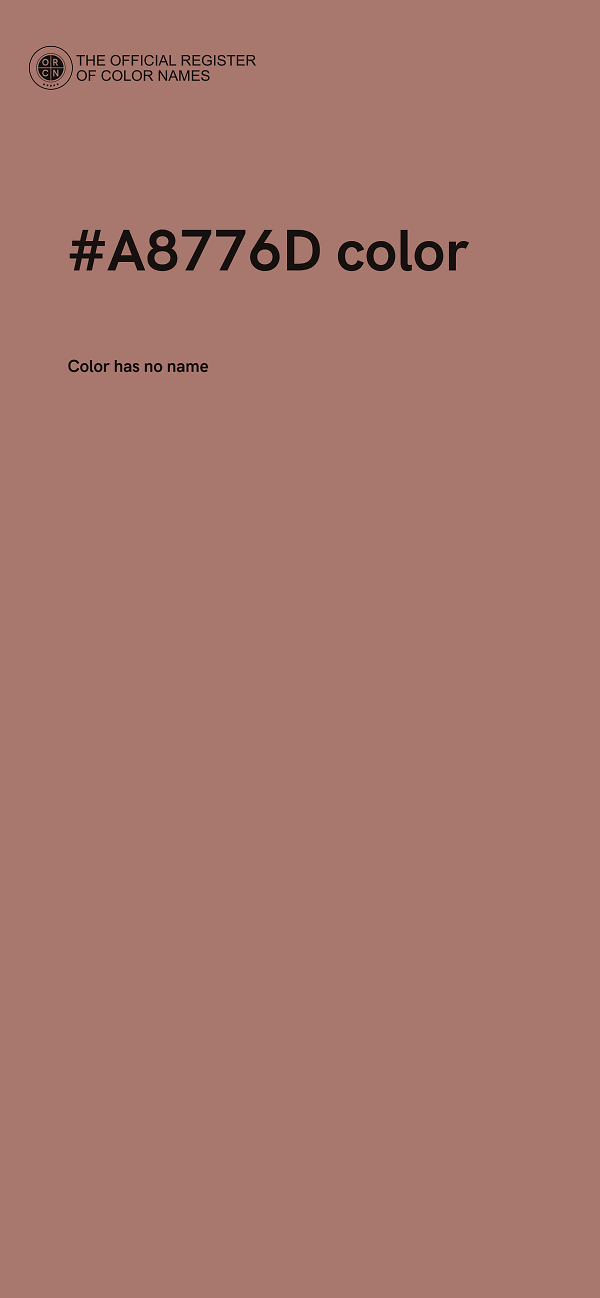 #A8776D color image