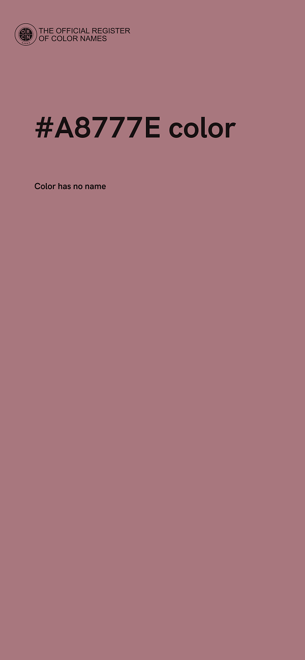 #A8777E color image