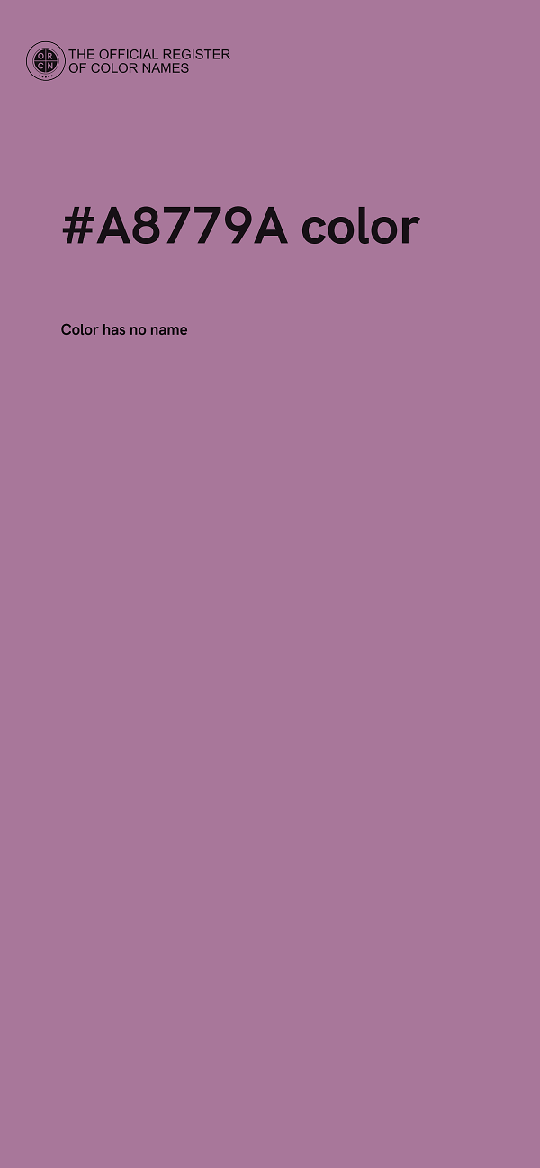 #A8779A color image
