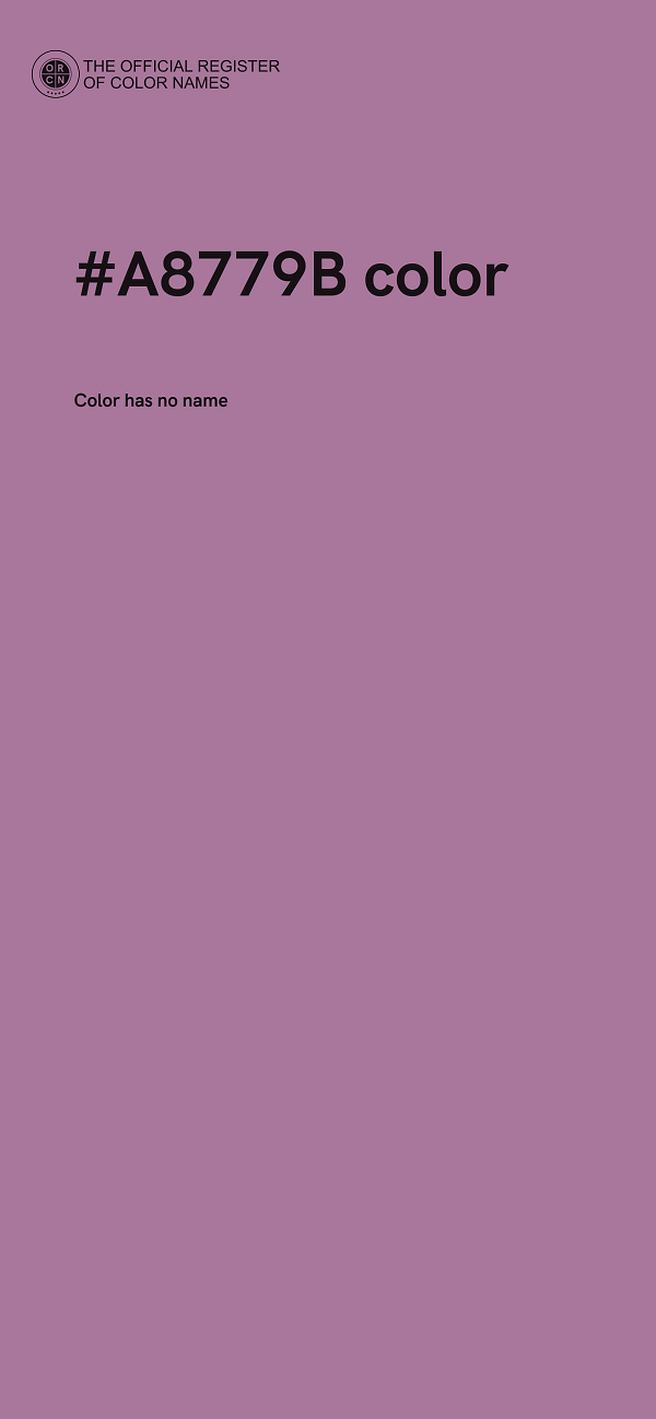 #A8779B color image