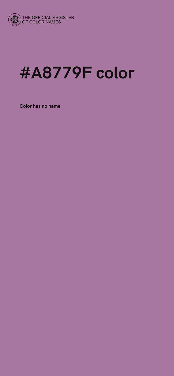 #A8779F color image