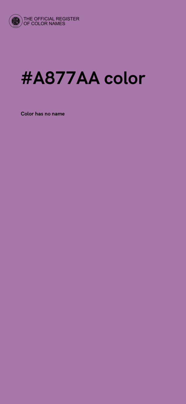 #A877AA color image
