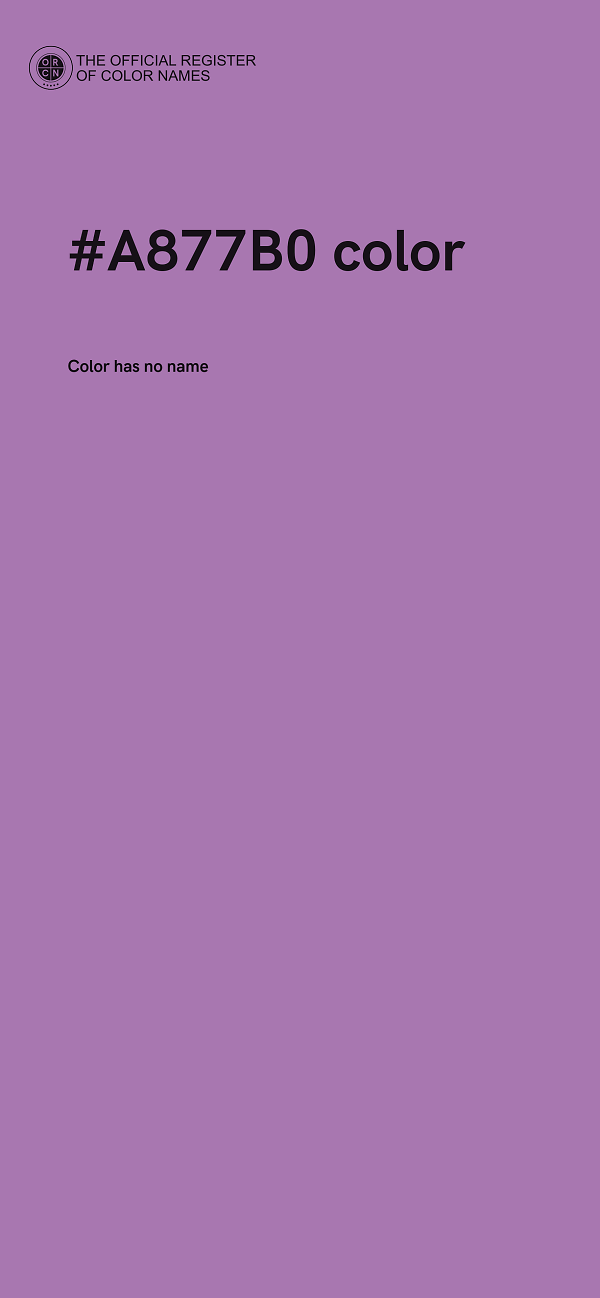 #A877B0 color image
