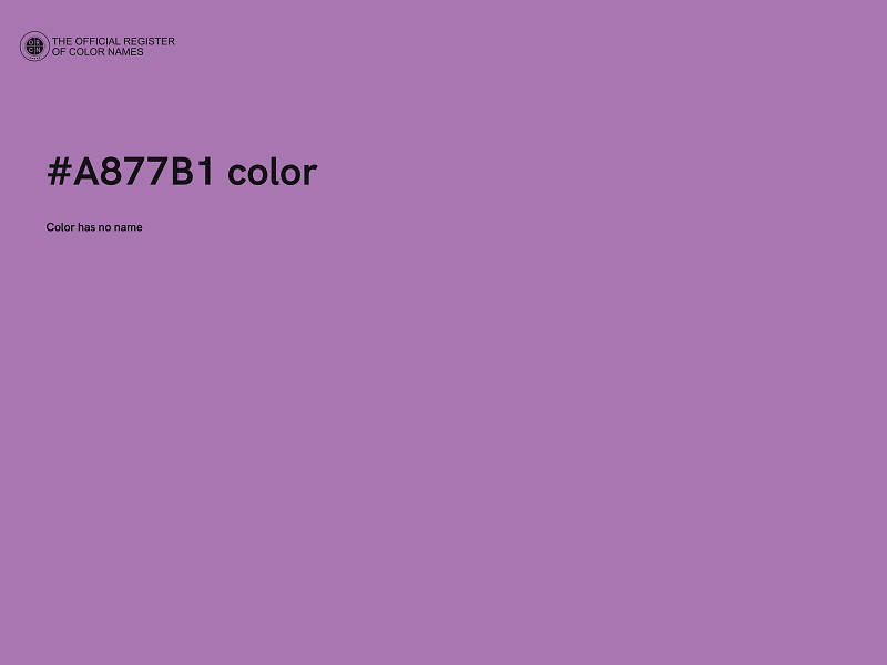 #A877B1 color image