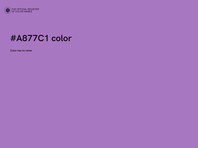 #A877C1 color image