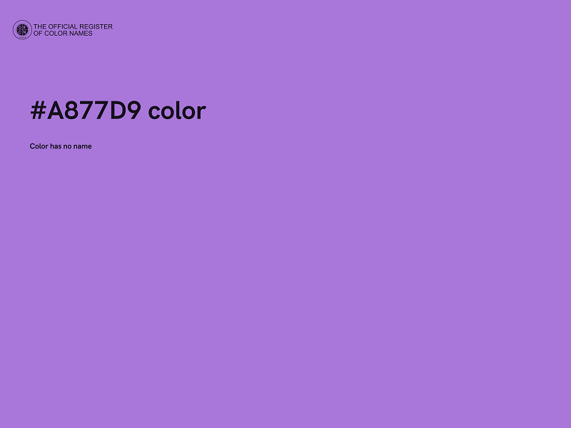 #A877D9 color image