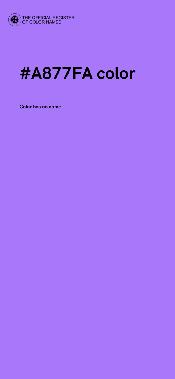 #A877FA color image