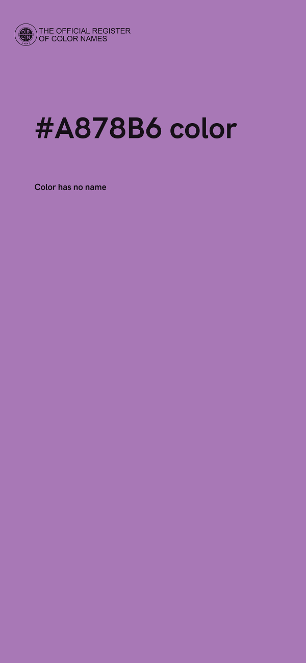 #A878B6 color image