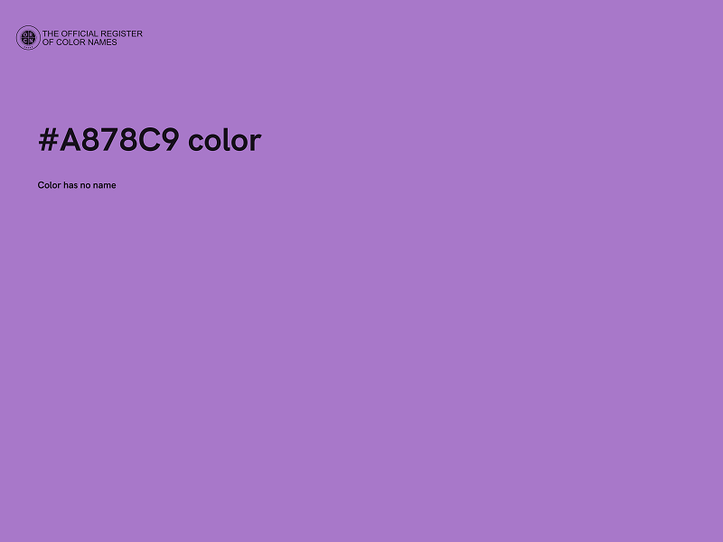 #A878C9 color image