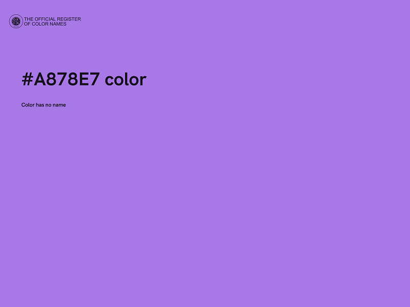 #A878E7 color image