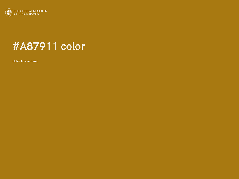 #A87911 color image