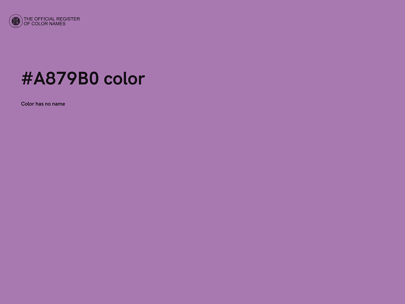#A879B0 color image