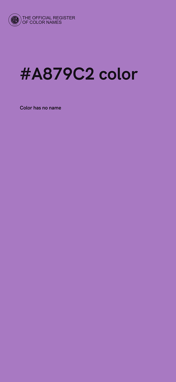 #A879C2 color image