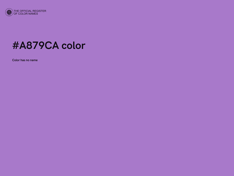 #A879CA color image