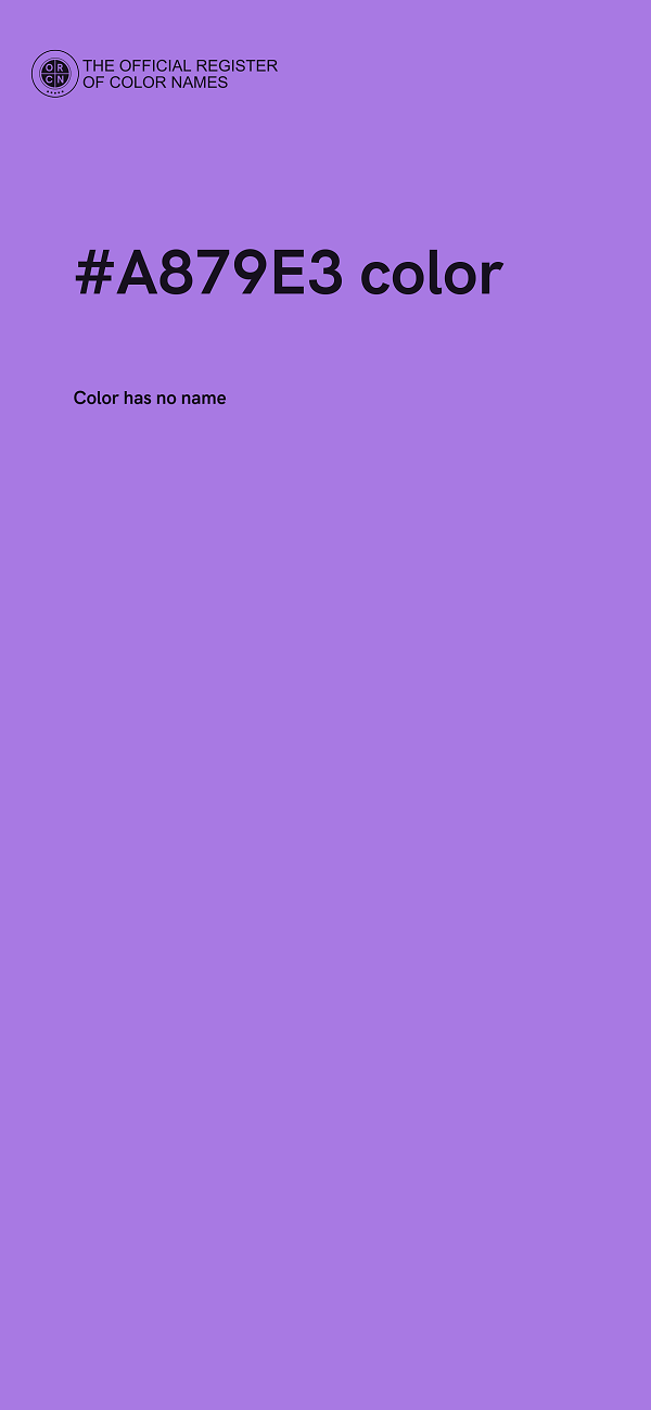 #A879E3 color image