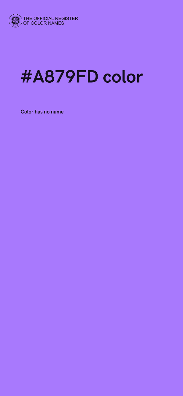 #A879FD color image