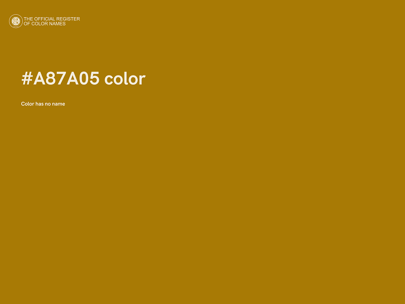#A87A05 color image