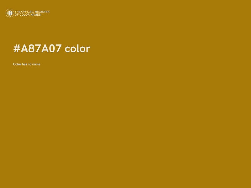 #A87A07 color image