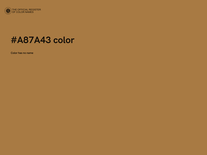 #A87A43 color image