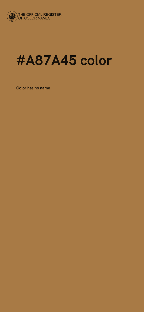 #A87A45 color image