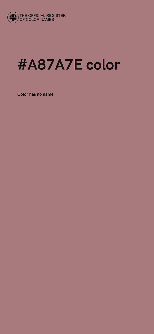 #A87A7E color image