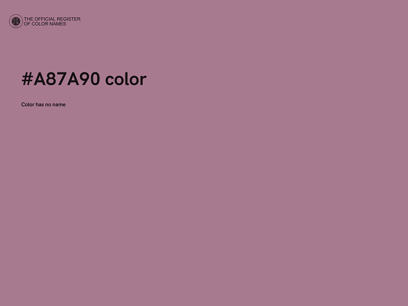 #A87A90 color image