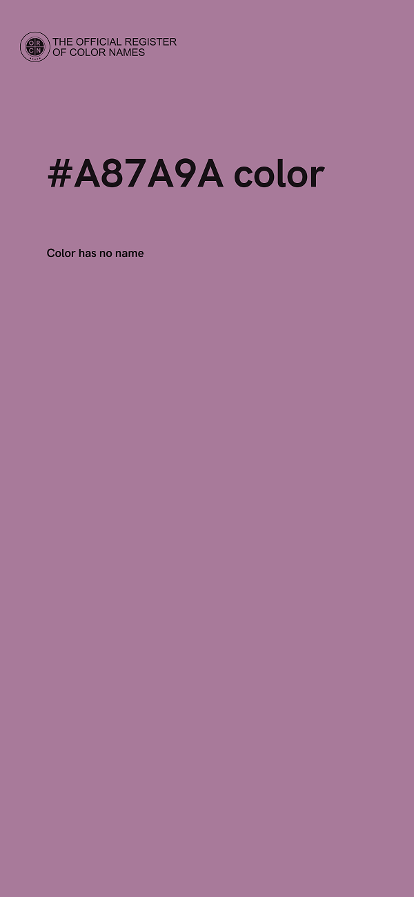 #A87A9A color image