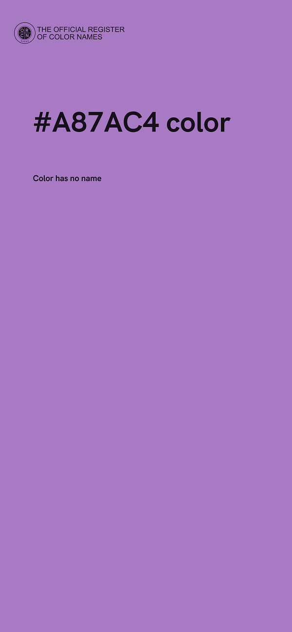 #A87AC4 color image