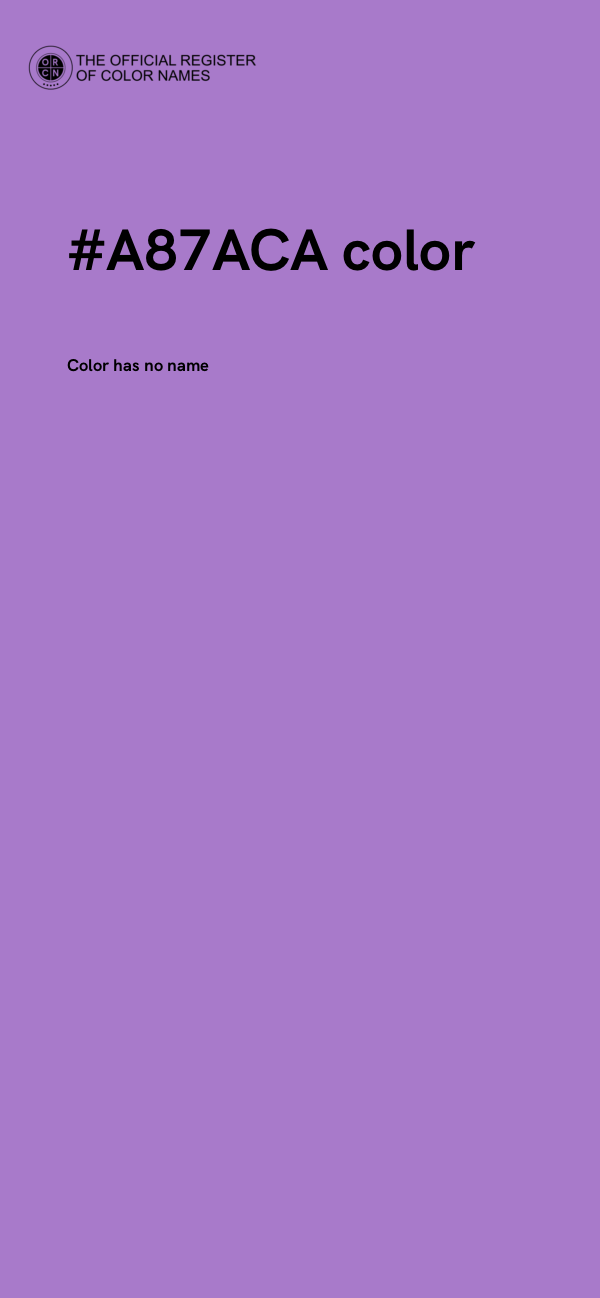#A87ACA color image