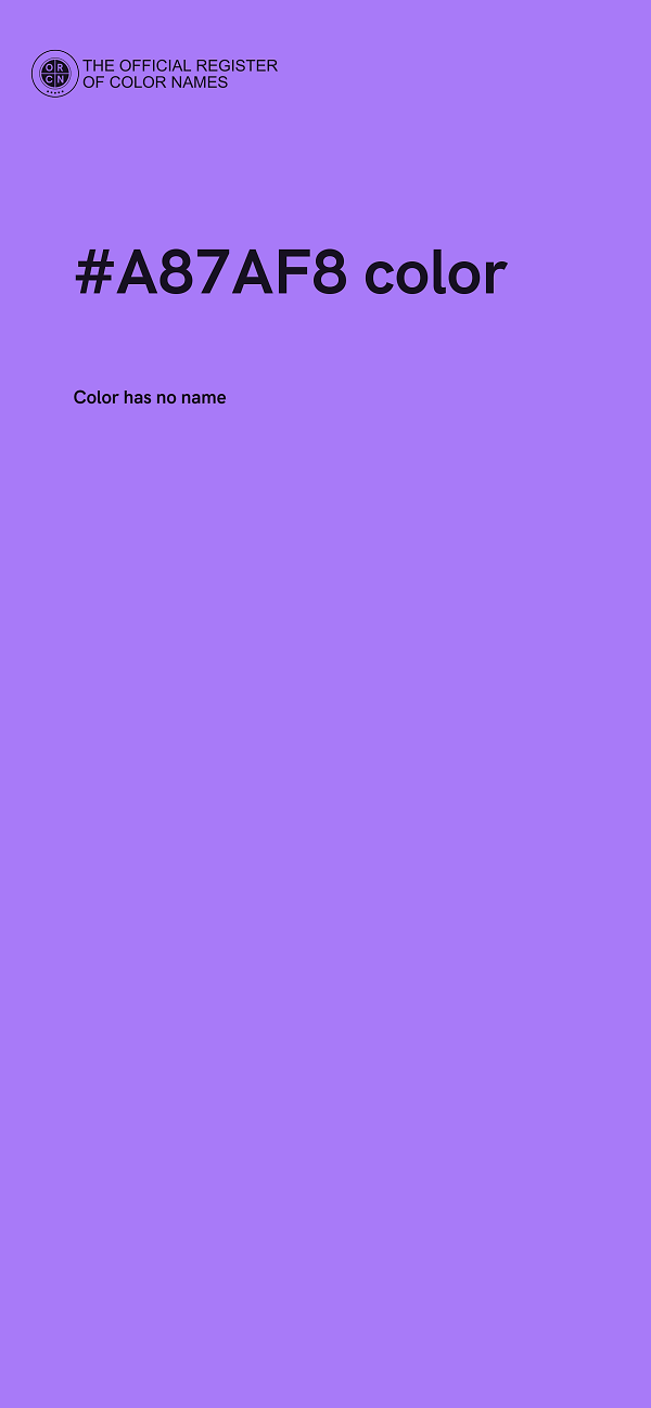 #A87AF8 color image