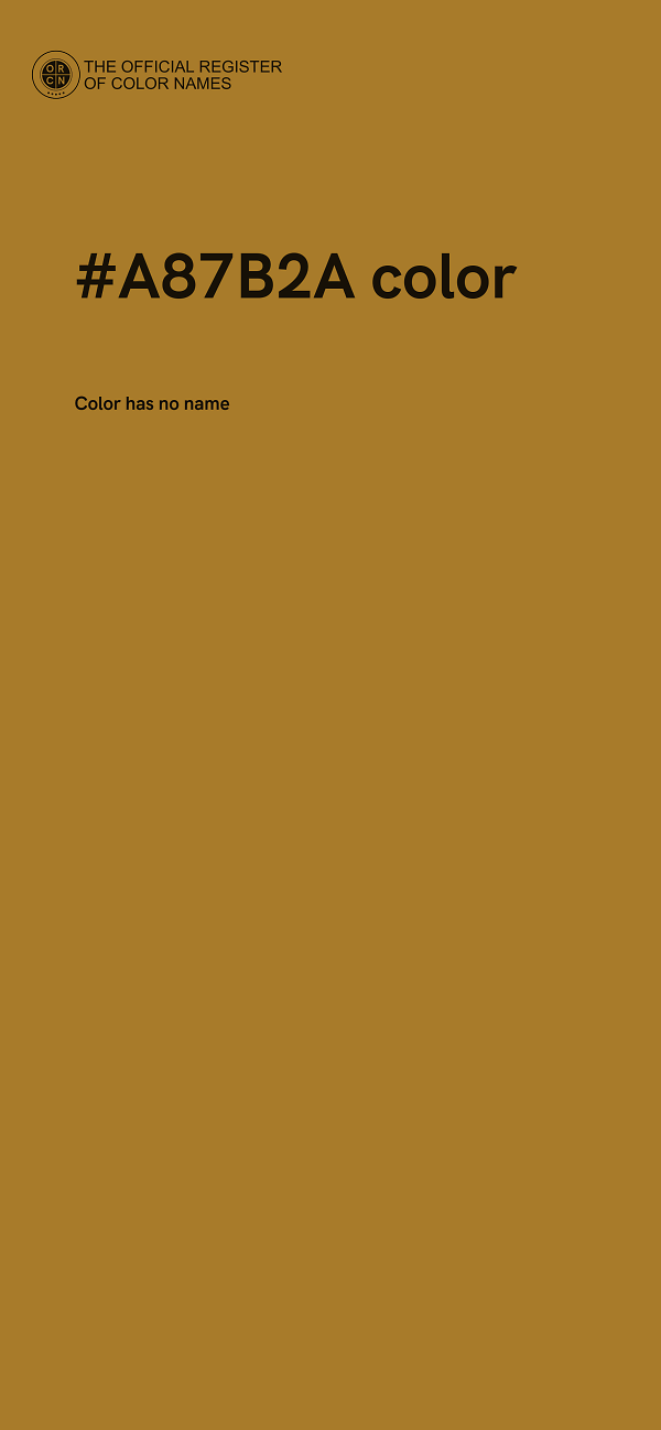 #A87B2A color image