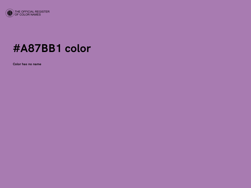 #A87BB1 color image