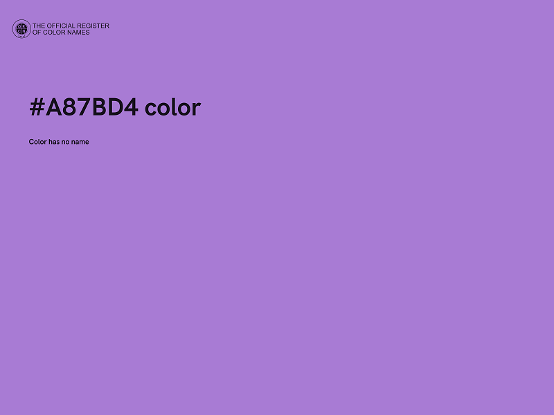 #A87BD4 color image