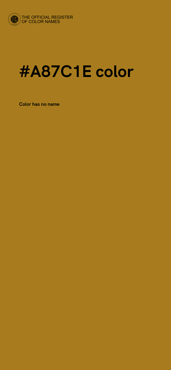 #A87C1E color image