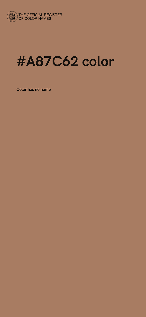 #A87C62 color image