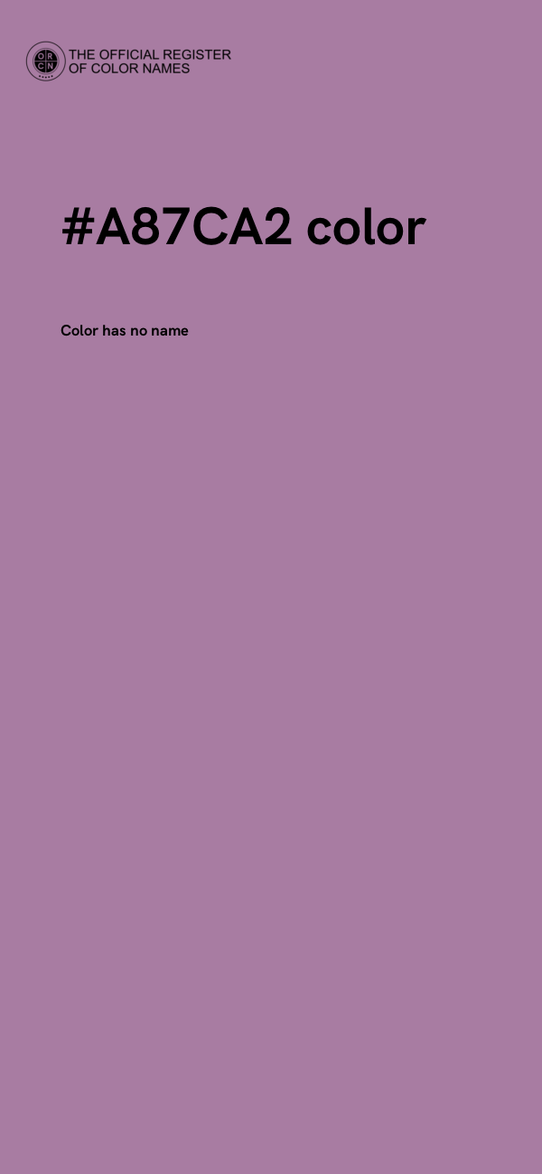 #A87CA2 color image