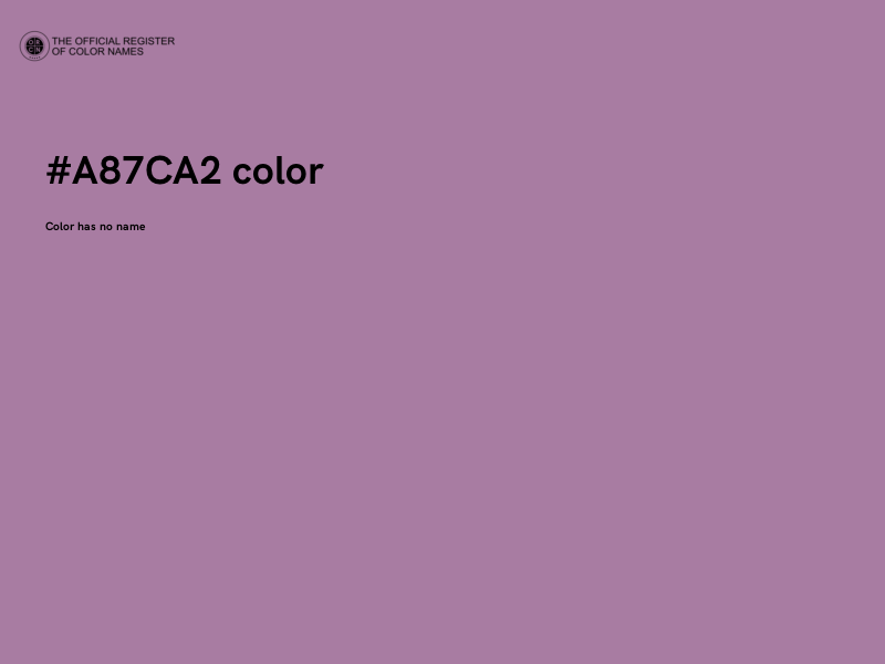 #A87CA2 color image