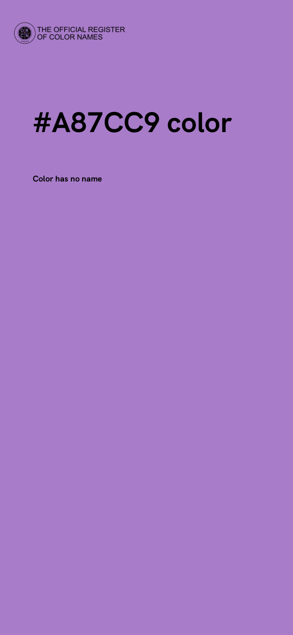 #A87CC9 color image