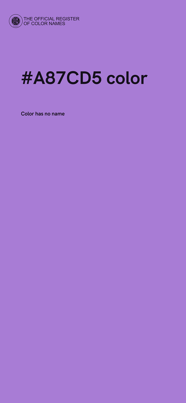 #A87CD5 color image