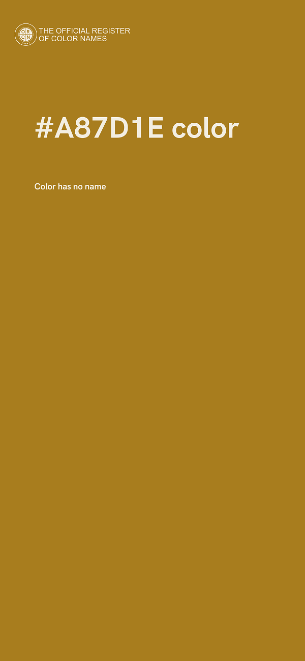 #A87D1E color image