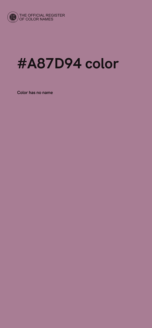 #A87D94 color image