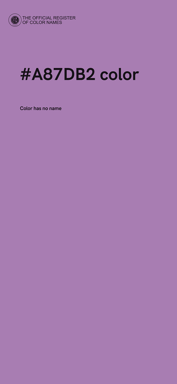 #A87DB2 color image