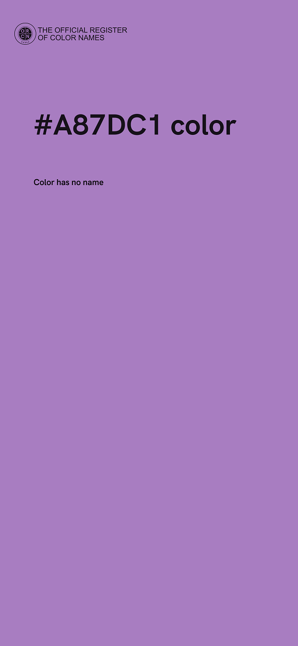 #A87DC1 color image