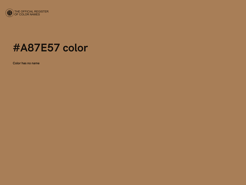 #A87E57 color image