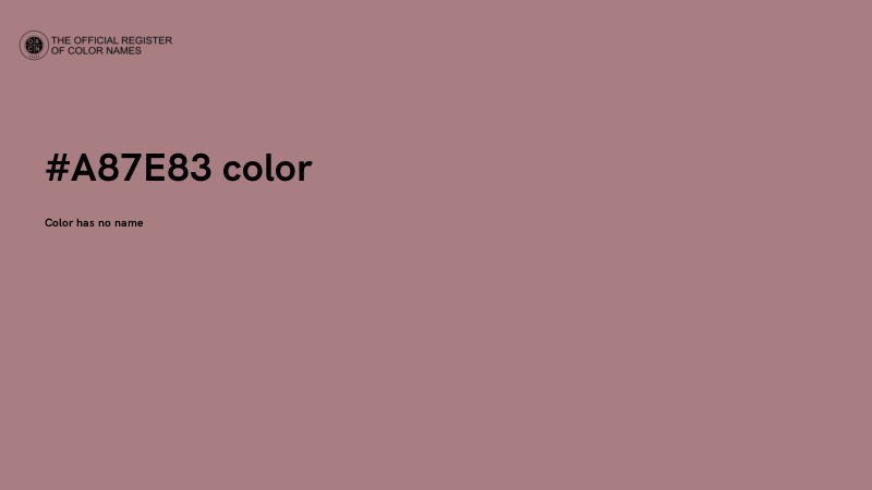 #A87E83 color image