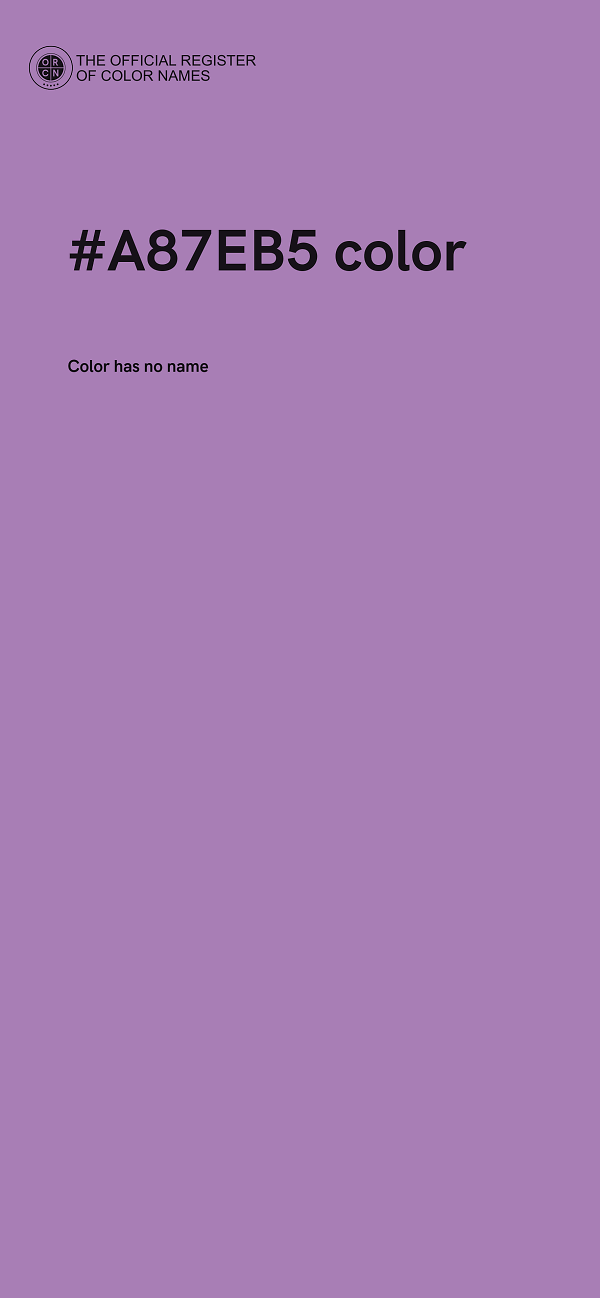 #A87EB5 color image